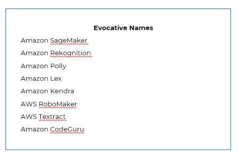 Amazon-AWS-AI-Brand-Names
