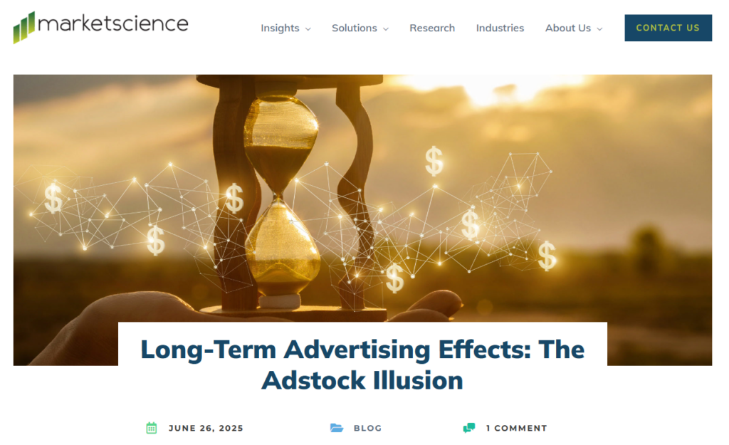 Long term advertising effects